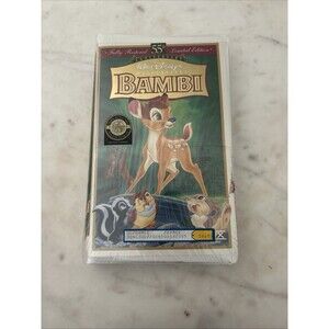 RARE NWT BAMBI 55th Anniversary Walt Disney's Masterpiece VHS, Limited Edition